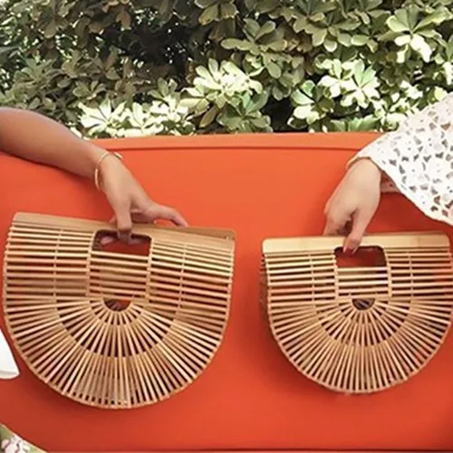 Bamboo Basket Bag Explosion Section Bamboo Straw Bag Portable Beach Bag Handbags Star with The Retro Half Round Bag 2018
Bamboo Basket Bag Explosion Section Bamboo Straw Bag Portable Beach Bag Handbags Star with The Retro Half Round Bag 2018