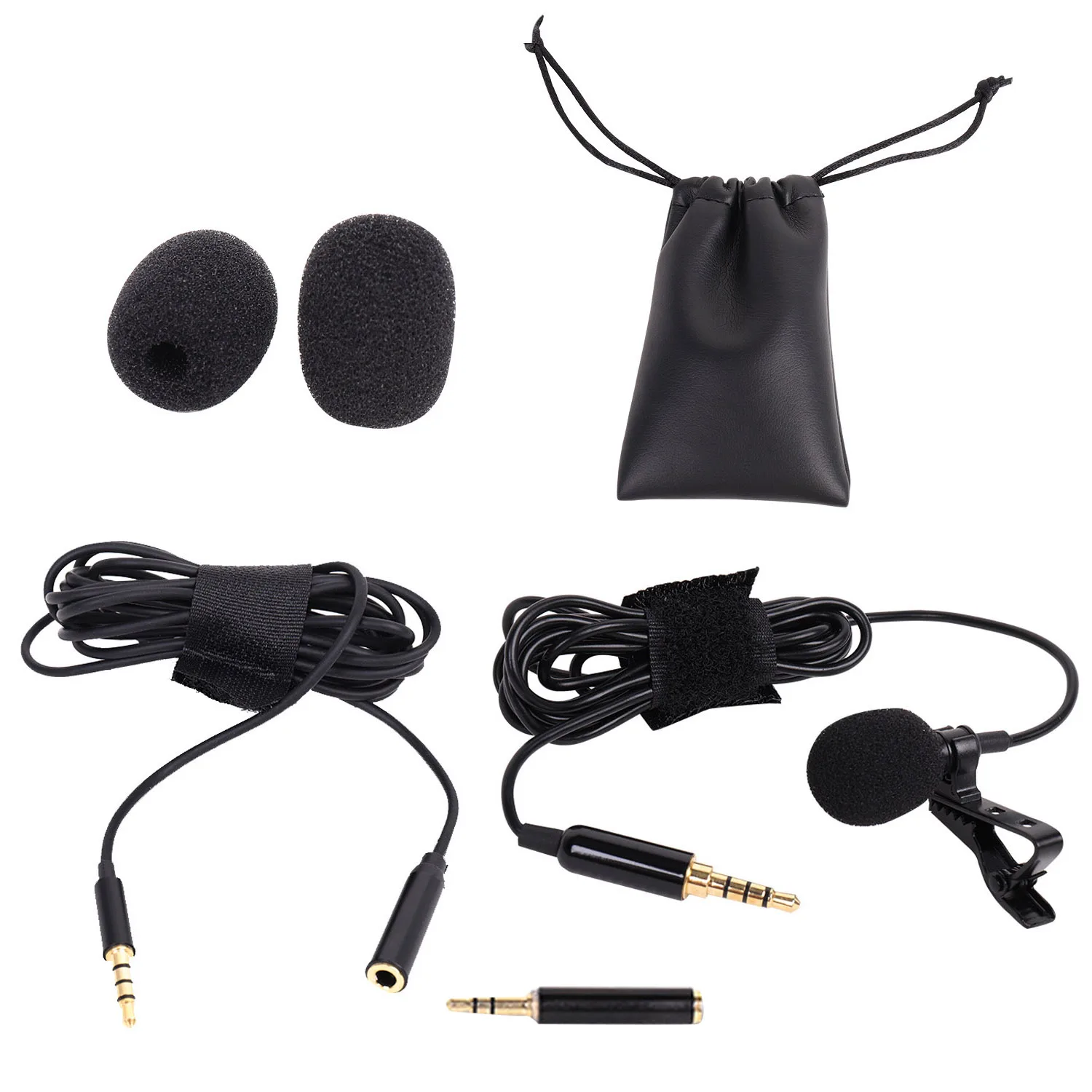 Besegad Lavalier Lapel Condenser Microphone Omnidirectional Mic with Extension Cable for Recording Interview Video Conference
Besegad Lavalier Lapel Condenser Microphone Omnidirectional Mic with Extension Cable for Recording Interview Video Conference