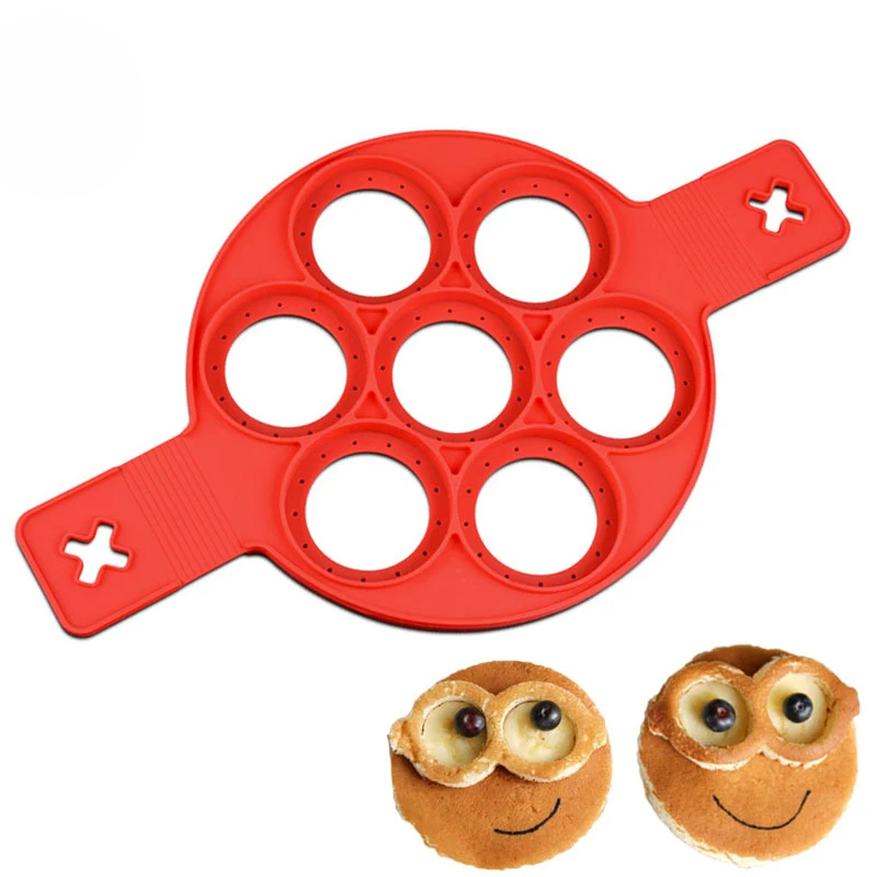 Silicone Fast & Easy Way to Make Perfect Pancakes Egg pancake Omelette Mould Ring Kitchen Cake Mold Tool
Silicone Fast & Easy Way to Make Perfect Pancakes Egg pancake Omelette Mould Ring Kitchen Cake Mold Tool