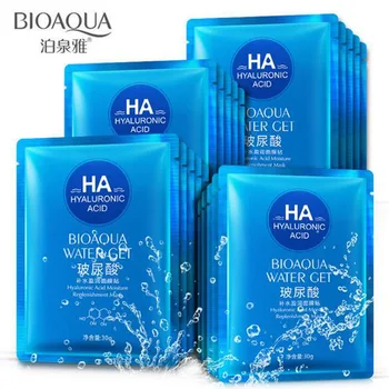 

500pcs Brand Hyaluronic Acid Liquid Face Mask Skin Care Moisturizing Anti Wrinkle Anti Aging Collagen Essence Repair Masks