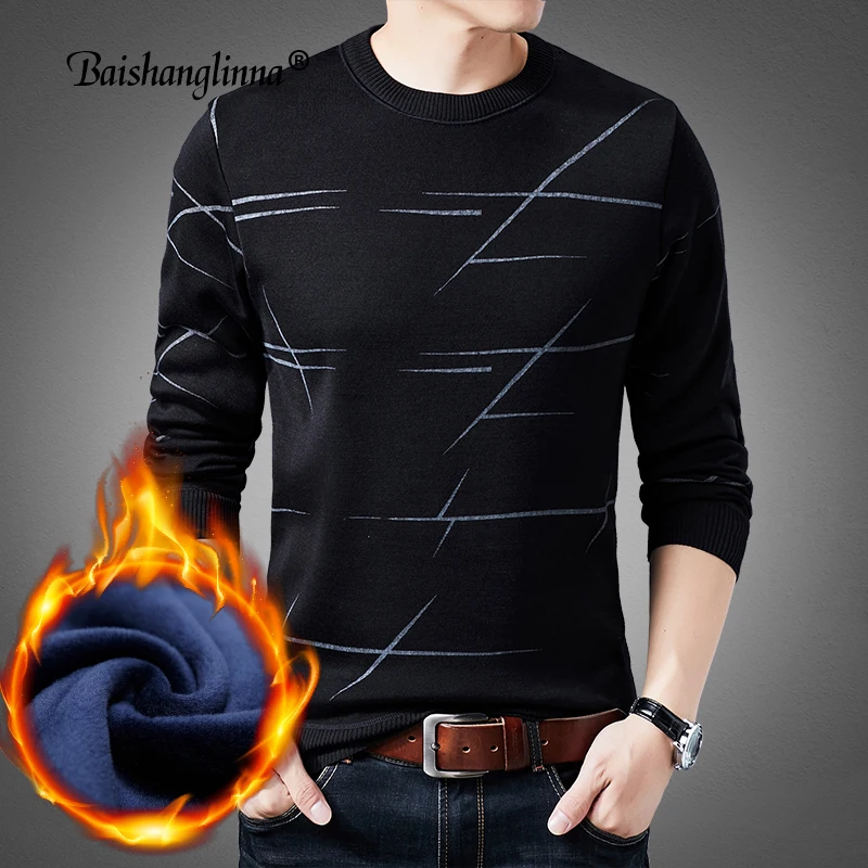 Baishanglinna O-Neck Men Sweater Wool Pullover Men Clothes 2018 Winter Christmas Mnes Sweaters Thick Warm Wool Pull Homme 18209
Baishanglinna O-Neck Men Sweater Wool Pullover Men Clothes 2018 Winter Christmas Mnes Sweaters Thick Warm Wool Pull Homme 18209
