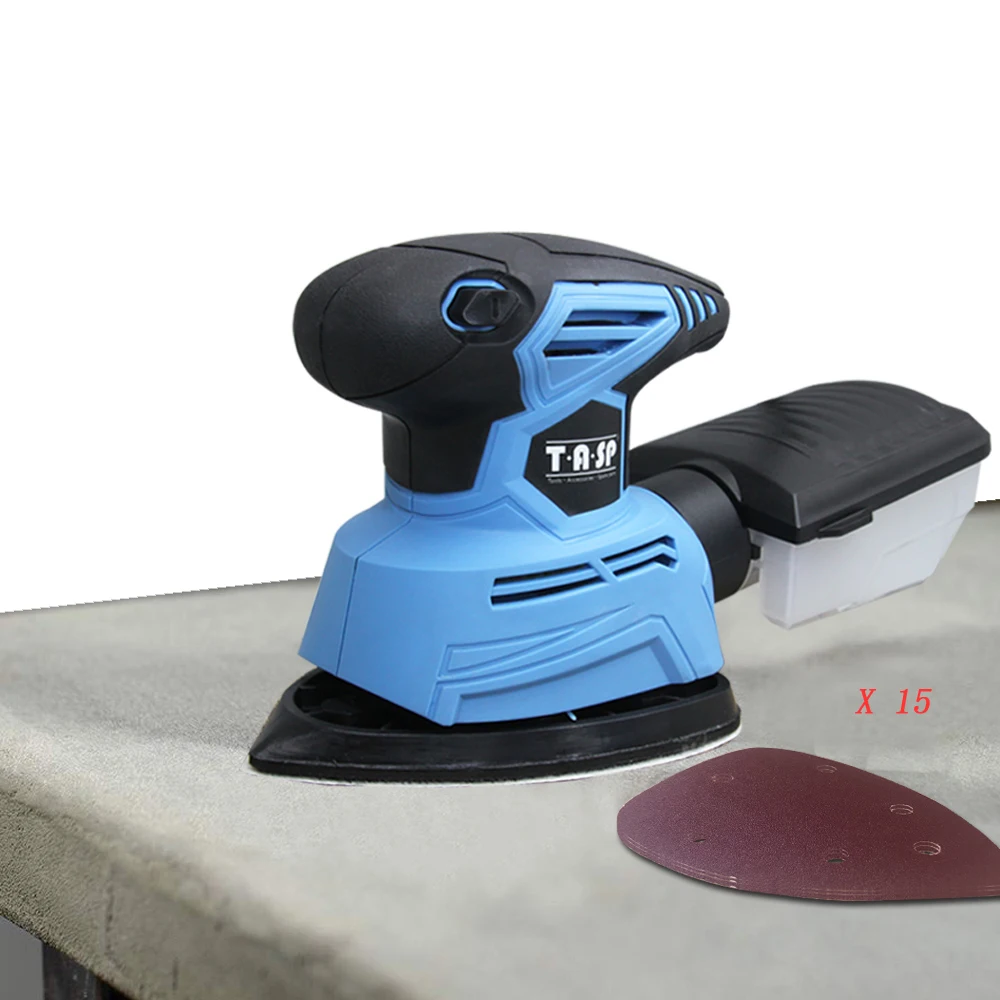 300W Electric Palm Sander Detail Sanding Machine Woodworking Tools for Wood with Dust Collection Box & 15 Sand papers
300W Electric Palm Sander Detail Sanding Machine Woodworking Tools for Wood with Dust Collection Box & 15 Sand papers