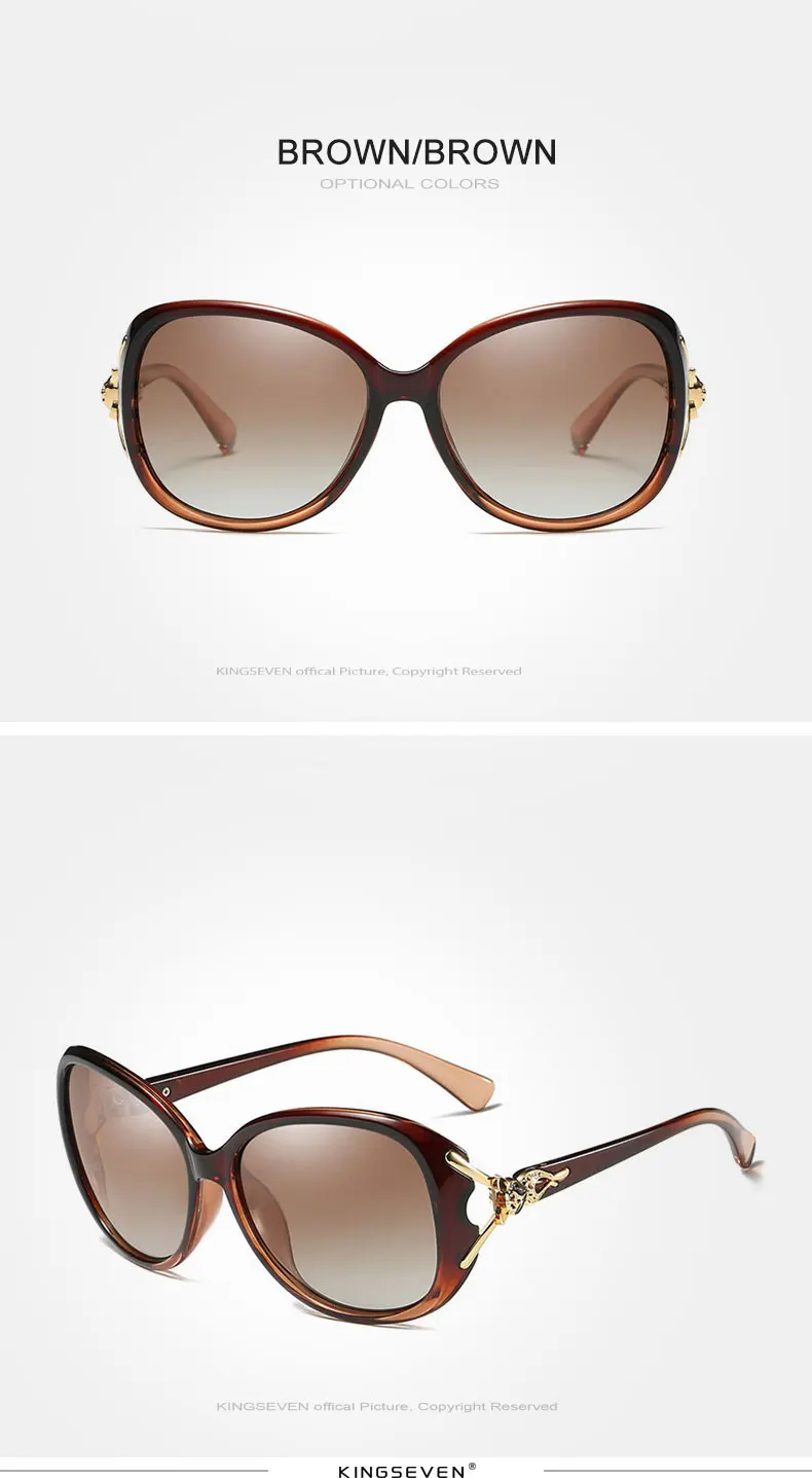KINGSEVEN HD Sunglasses Polarized Retro Oversized N7842 KINGSEVEN HD Sunglasses Polarized Retro Oversized N7842