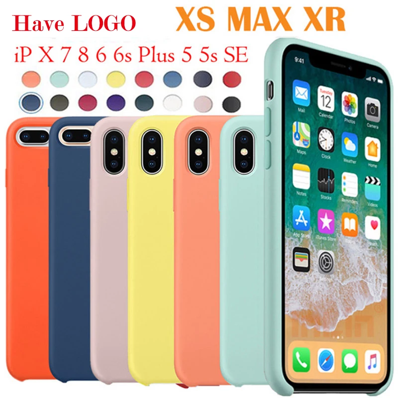 Official Original Case For iPhone Xs Max XR X Cover For iPhone 7 8 6 6S Plus Cases Fundas Luxury Silicone Have LOGO Coque Capa
Official Original Case For iPhone Xs Max XR X Cover For iPhone 7 8 6 6S Plus Cases Fundas Luxury Silicone Have LOGO Coque Capa