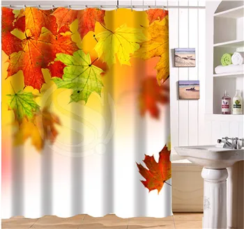NEW Custom The Beautiful Autumn Maple Leaves Shower Curtain Polyester Fabric Printing Bathroom Curtain Waterproof With Hook
NEW Custom The Beautiful Autumn Maple Leaves Shower Curtain Polyester Fabric Printing Bathroom Curtain Waterproof With Hook