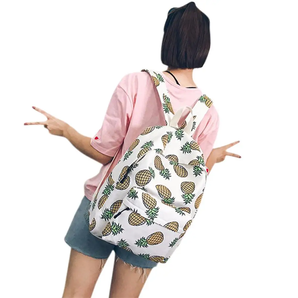 Banabanma Student Canvas Backpack with Fruit Pattern Pineapple/Watermelon/Banana Printing Shoulder Bag Schoolbag Daypacks ZK50
Banabanma Student Canvas Backpack with Fruit Pattern Pineapple/Watermelon/Banana Printing Shoulder Bag Schoolbag Daypacks ZK50