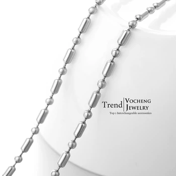10pcs/lot Vocheng 60cm Silver Beads Necklace Stainless Steel Chain Metal Jewelry Accessories VC-023*10 Free Shipping
10pcs/lot Vocheng 60cm Silver Beads Necklace Stainless Steel Chain Metal Jewelry Accessories VC-023*10 Free Shipping