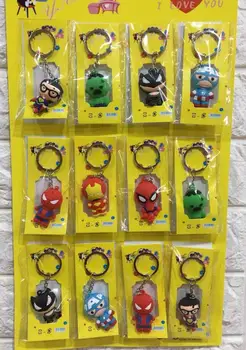 New 24 pcs Wholesale Mix Avengers Superhero spidemran batman iron man hulk superman Cartoon 3D PVC Key Chain For Best Gift H-23
New 24 pcs Wholesale Mix Avengers Superhero spidemran batman iron man hulk superman Cartoon 3D PVC Key Chain For Best Gift H-23
