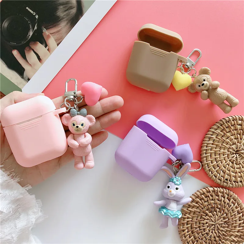 Cute Earphone Case For AirPods Cartoon Duffy&Stellalou Wireless Headphones Cover Anti-Shock For Apple Airpods 2 Accessories
Cute Earphone Case For AirPods Cartoon Duffy&Stellalou Wireless Headphones Cover Anti-Shock For Apple Airpods 2 Accessories