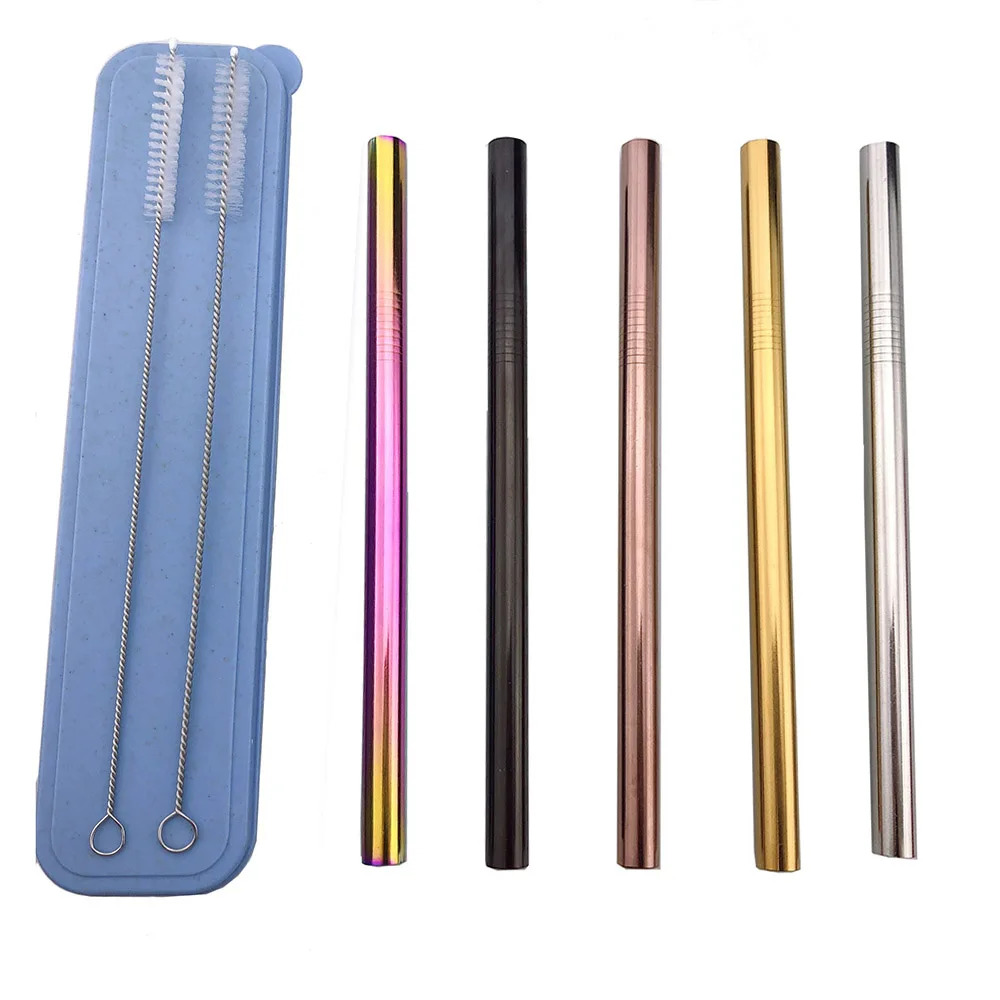 6/8/12*215mm Stainless Steel Rainbow Black Drinking Straw Reusable Straight Metal Straws Fruit Juice Milk Bar Accessories 1pc
6/8/12*215mm Stainless Steel Rainbow Black Drinking Straw Reusable Straight Metal Straws Fruit Juice Milk Bar Accessories 1pc