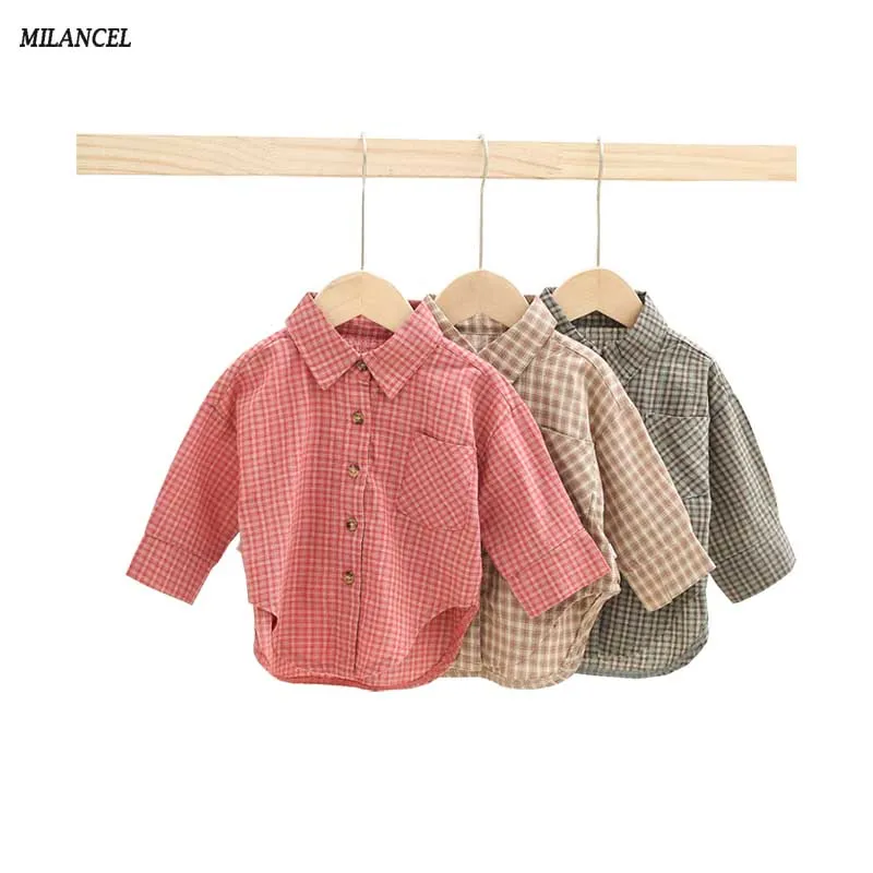 MILANCEl 2019 Kids Blouse Plaid Boys Shirt Casual Style Blouse for Girls Long Sleeve Baby Boys Clothes
MILANCEl 2019 Kids Blouse Plaid Boys Shirt Casual Style Blouse for Girls Long Sleeve Baby Boys Clothes
