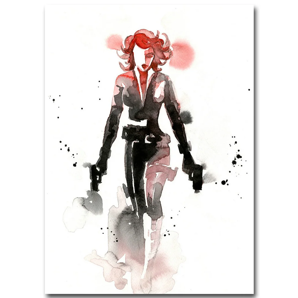 Black Widow - Superhero Art Silk Fabric Poster Print 13x18 inch Watercolor Minimalism Picture for Living Room Wall Decor 09
Black Widow - Superhero Art Silk Fabric Poster Print 13x18 inch Watercolor Minimalism Picture for Living Room Wall Decor 09