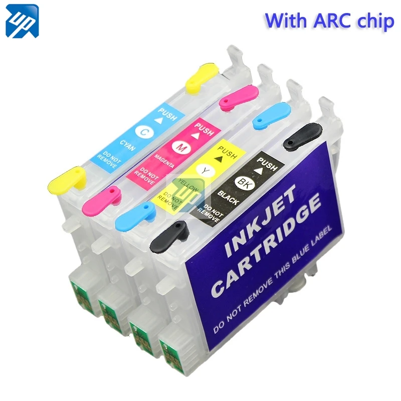 

T0441 - T0444 refillable ink Cartridge for epson C86 C64 C66 CX4600 C84 C84N CX6400 CX6600 CX3600 CX3650 printer with ARC chip