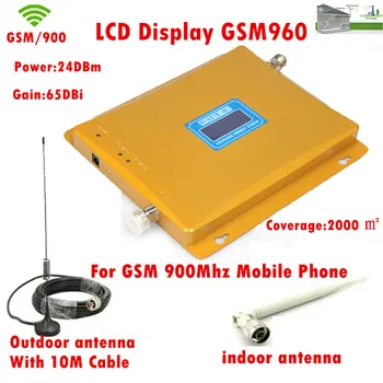 LCD Display !!!GSM 900Mhz Mobile Phone Signal Booster , GSM 960 Signal Repeater , Cell Phone Amplifier With 10 Cable + Antenna
LCD Display !!!GSM 900Mhz Mobile Phone Signal Booster , GSM 960 Signal Repeater , Cell Phone Amplifier With 10 Cable + Antenna