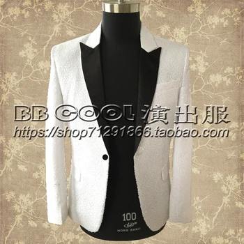 S-XXXL ! Nightclub bar male singer sequined costumes trendy white performance plus size men's punk suit jacket singer costumes
S-XXXL ! Nightclub bar male singer sequined costumes trendy white performance plus size men's punk suit jacket singer costumes