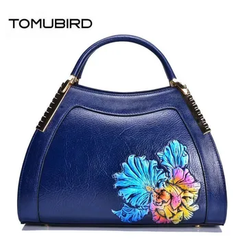

TOMUBIRD 2020 new superior Cowhide Fashion art bag luxury handbags women bags designer women bag genuine leather handbags