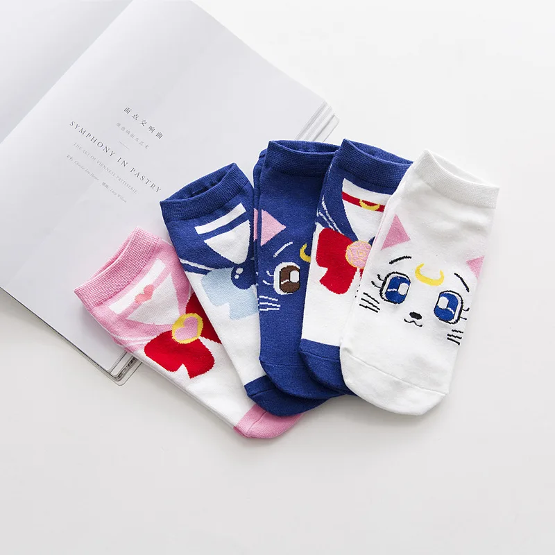 New Sailor Moon Cartoon Boat Socks Water Ice Moon Socks Moon Hare Cotton Sweet Creative Breathable Hot Sale
New Sailor Moon Cartoon Boat Socks Water Ice Moon Socks Moon Hare Cotton Sweet Creative Breathable Hot Sale
