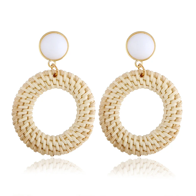 Fashion Long Rattan Vine Braid Wooden Straw Weave Handmade Water Drop Round Circle Dangle Earrings for Women Gift Jewelry
Fashion Long Rattan Vine Braid Wooden Straw Weave Handmade Water Drop Round Circle Dangle Earrings for Women Gift Jewelry