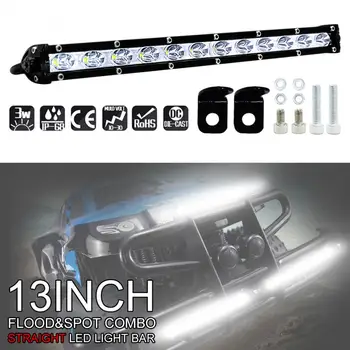 13 Inch 36W 6000LM Car LED Work Light 6000K Off Road Light Bar for Motorcycle Tractor Boat Off Road 4WD 4x4 Truck SUV ATV
13 Inch 36W 6000LM Car LED Work Light 6000K Off Road Light Bar for Motorcycle Tractor Boat Off Road 4WD 4x4 Truck SUV ATV