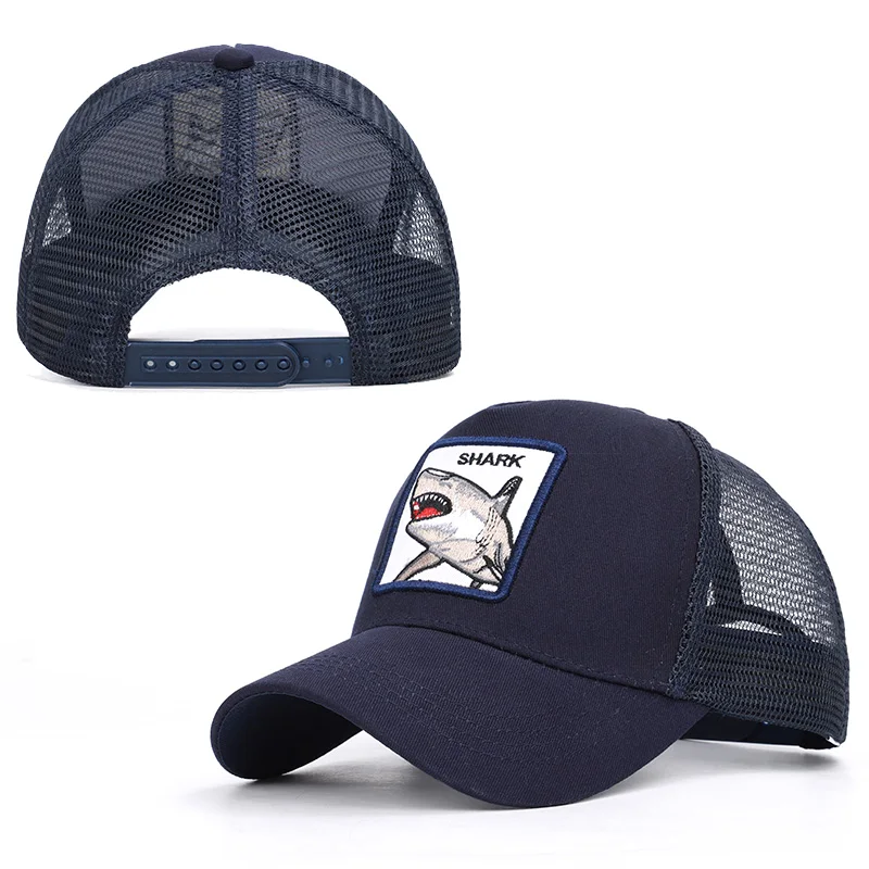 Hot Sell Baseball Cap Animal Embroidery Anime Cute Embroidery Summer Mesh Men's Ms. Outdoor Sunshade Dad Truck Driver hats
Hot Sell Baseball Cap Animal Embroidery Anime Cute Embroidery Summer Mesh Men's Ms. Outdoor Sunshade Dad Truck Driver hats