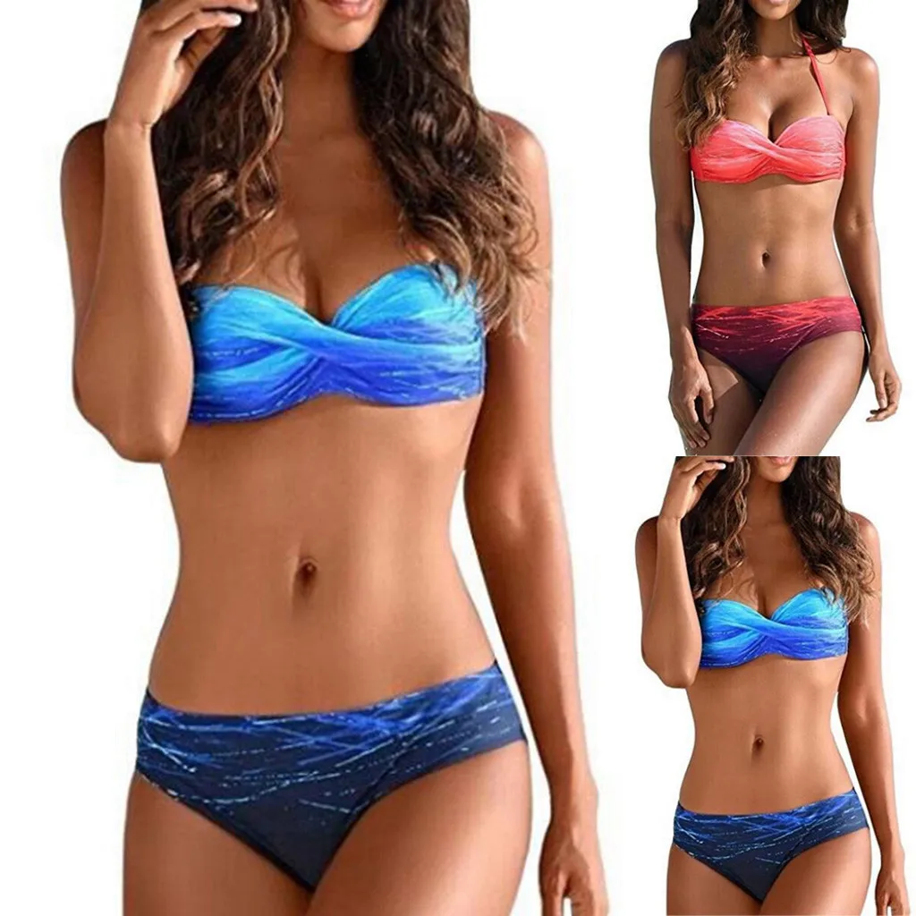 Women Summer Sexy Gradient Swimwear Beachwear Polyester Swimsuit Bikini bra Set 2S0118
Women Summer Sexy Gradient Swimwear Beachwear Polyester Swimsuit Bikini bra Set 2S0118