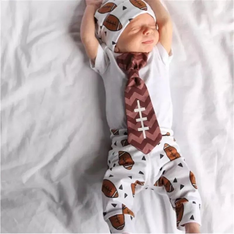 Summer baby boy clothes short sleeve tie Bodysuit +pants +hat 3pcs/set Newborn Infant Toddler clothing set Outfits
Summer baby boy clothes short sleeve tie Bodysuit +pants +hat 3pcs/set Newborn Infant Toddler clothing set Outfits