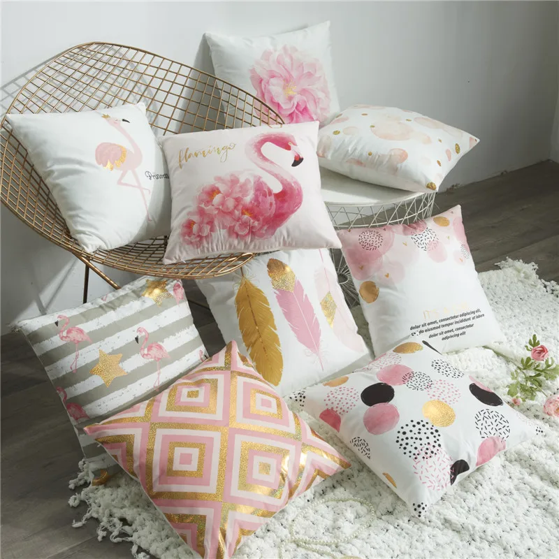 Super Soft Velvet Bronzing Cushion Cover Golden Geometric Pillow Cover Dot Flamingo Decorative Pillow Case Sofa Car Pillowcase
Super Soft Velvet Bronzing Cushion Cover Golden Geometric Pillow Cover Dot Flamingo Decorative Pillow Case Sofa Car Pillowcase