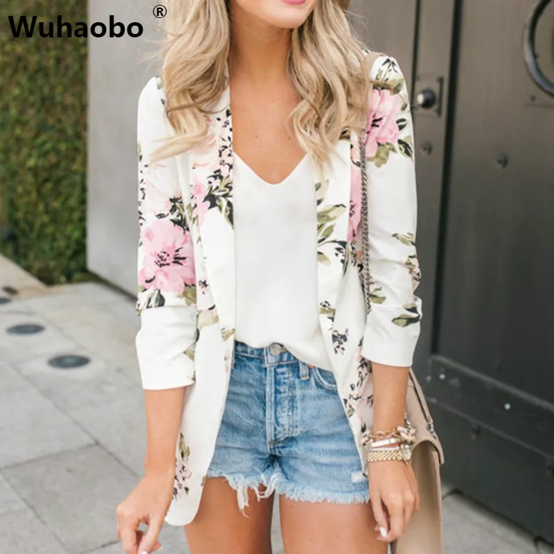 Wuhaobo Slim Blazers Women Autumn Suit Jacket Female Work Office Lady Suit Black None Print Business Notched Blazer Coat Fashion
Wuhaobo Slim Blazers Women Autumn Suit Jacket Female Work Office Lady Suit Black None Print Business Notched Blazer Coat Fashion