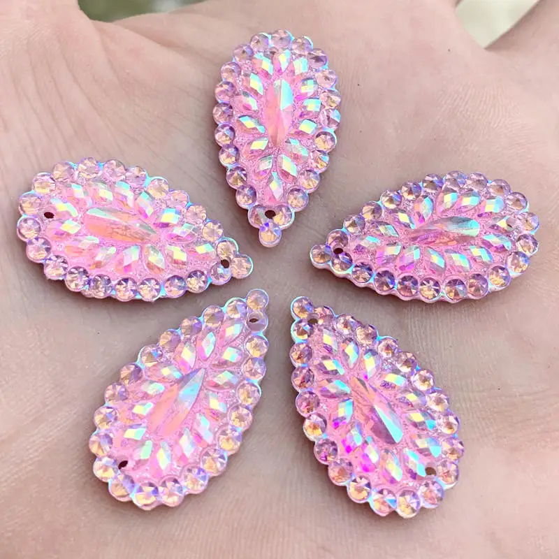 16*28mm AB Drop flatback Resin Rhinestones Crystal clothing crafts Accessories 30pcs -B344*3
16*28mm AB Drop flatback Resin Rhinestones Crystal clothing crafts Accessories 30pcs -B344*3