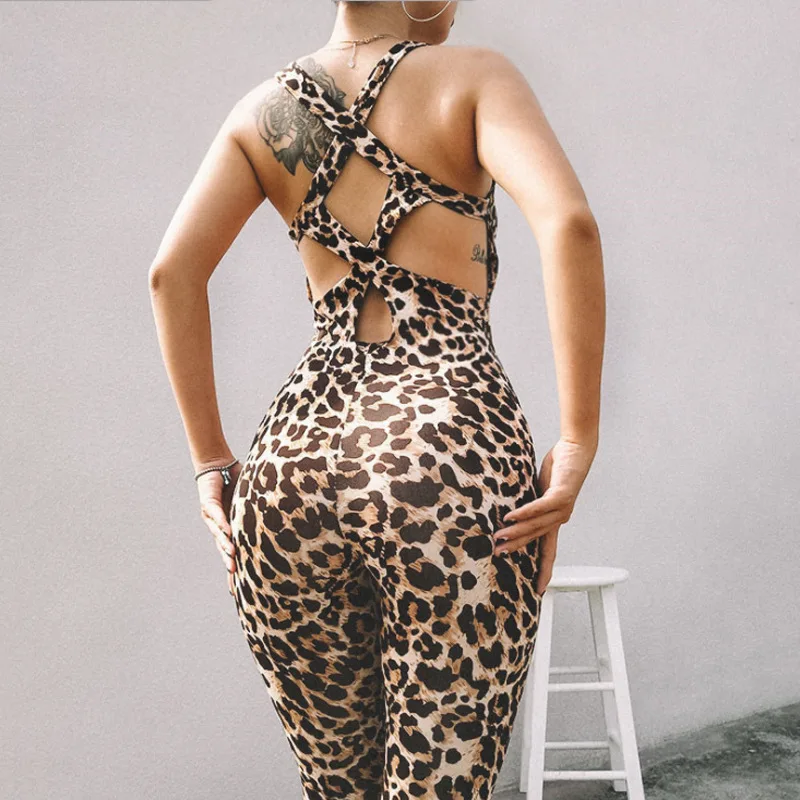 Leopard-print Girls Backless Playsuit Fitness Tights Jumpsuits Costume Yoga Sport Suit Gym Tracksuit For Women One Piece Bodysui
Leopard-print Girls Backless Playsuit Fitness Tights Jumpsuits Costume Yoga Sport Suit Gym Tracksuit For Women One Piece Bodysui
