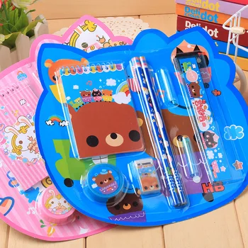 8 In 1 Kawaii Cartoon Rabbit Plastic Stationery Set For Kids Gift School Supplies Cute Bear Notebook Pencil Sets
8 In 1 Kawaii Cartoon Rabbit Plastic Stationery Set For Kids Gift School Supplies Cute Bear Notebook Pencil Sets