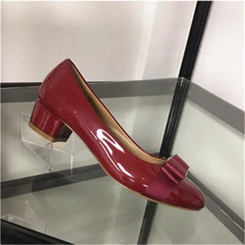 New women's shoes bow decoration 3.5CM thick heel round toe patent leather shoes shallow fashion shoes women
New women's shoes bow decoration 3.5CM thick heel round toe patent leather shoes shallow fashion shoes women