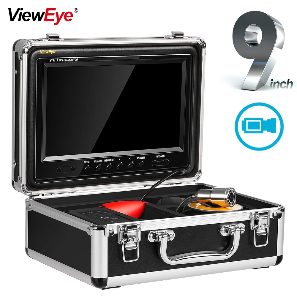 ViewEye Underwater 30m Depth Fish Finder 9" LCD Infrared LED Ice Video Fishing Camera DVR Recorder Sunvisor Fishcam Father Gift
ViewEye Underwater 30m Depth Fish Finder 9" LCD Infrared LED Ice Video Fishing Camera DVR Recorder Sunvisor Fishcam Father Gift