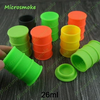 Silicone oil barrel container jars dab wax vaporizer oil rubber drum shape container 26ml Food grade silicon dry herb herbal
Silicone oil barrel container jars dab wax vaporizer oil rubber drum shape container 26ml Food grade silicon dry herb herbal