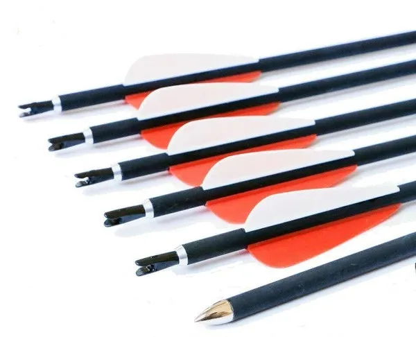 6/12/24pcs Carbon Arrows 31 Inches Spine 700 Carbon Shaft Red & WhitFeather for Recurve Bow Archery
6/12/24pcs Carbon Arrows 31 Inches Spine 700 Carbon Shaft Red & WhitFeather for Recurve Bow Archery