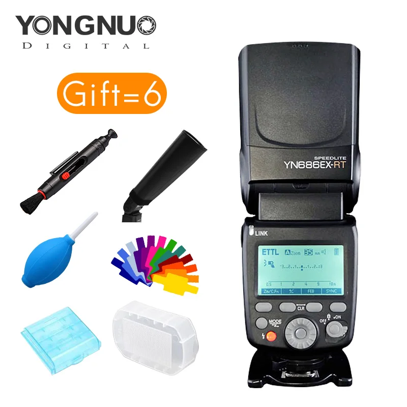 

yongnuo YN686EX-RT Lithium Speedlite Wireless 1/8000s TTL/M/MULTI flash YN686 With Lithium Battery for Cannon new arrived