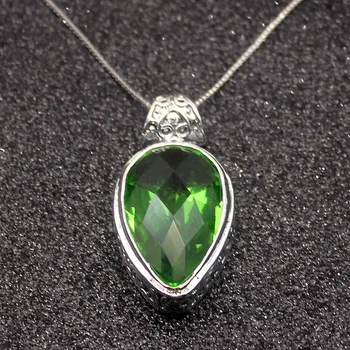 Antique Pear Green Topaz925 Sterling Silver Charms Pendant Chain Necklace 20 Inch
Antique Pear Green Topaz925 Sterling Silver Charms Pendant Chain Necklace 20 Inch