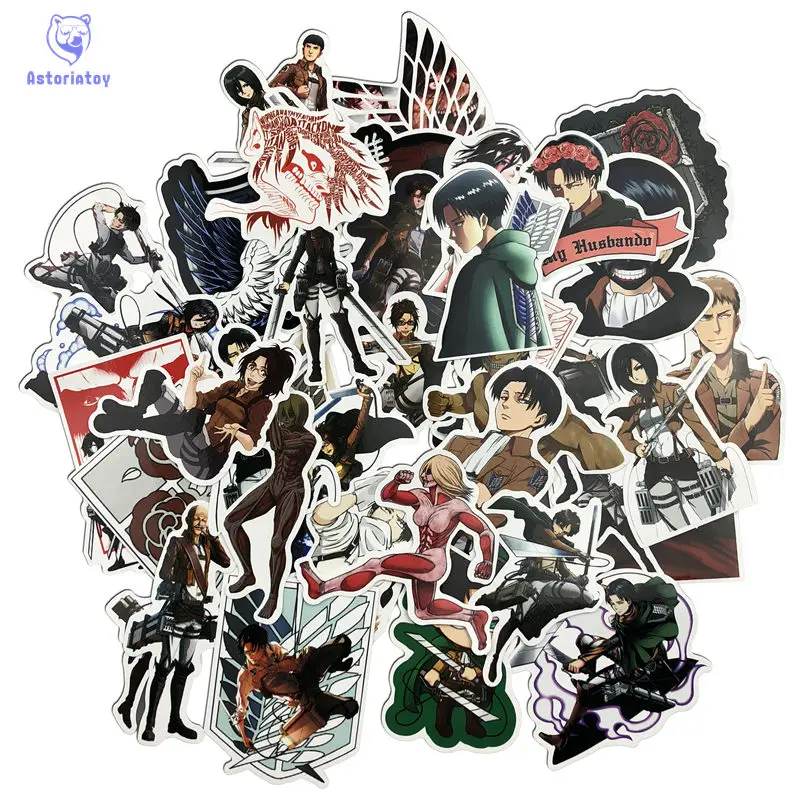 42PCS/1lot Attack on Titan Sticker Anime Icon Animal Stickers Gifts for Children to Laptop Suitcas Bicycle Car DIY PVC Stickers
42PCS/1lot Attack on Titan Sticker Anime Icon Animal Stickers Gifts for Children to Laptop Suitcas Bicycle Car DIY PVC Stickers