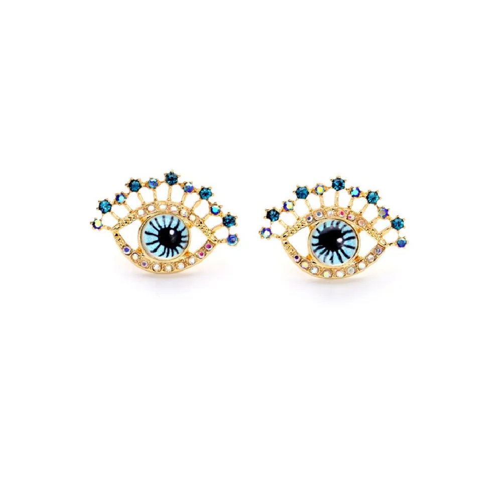 Vivid Evil Eyes Stud Earrings Crystal Bule Eyes Beauty Earrings for Women Girls
Vivid Evil Eyes Stud Earrings Crystal Bule Eyes Beauty Earrings for Women Girls