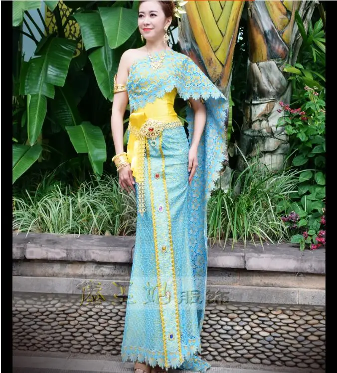High Quality Thailand traditional clothing Blue Thailand Receptionist uniforms RH33011
High Quality Thailand traditional clothing Blue Thailand Receptionist uniforms RH33011