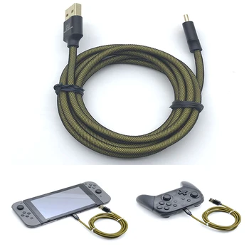 1.5M Nylon Charger Cable For Nintend Switch Pro Controller USB2.0 A to Type C Line 22AWG 3A-5V Support Play while Charging
1.5M Nylon Charger Cable For Nintend Switch Pro Controller USB2.0 A to Type C Line 22AWG 3A-5V Support Play while Charging