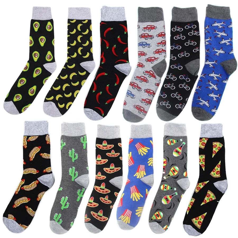 2018 New Winter Novelty Men Socks Funny Hip Hop Harajuku Funny Pizza Cactus Pepper Egg Plane Truck Bull UFO Thick Crew Socks
2018 New Winter Novelty Men Socks Funny Hip Hop Harajuku Funny Pizza Cactus Pepper Egg Plane Truck Bull UFO Thick Crew Socks
