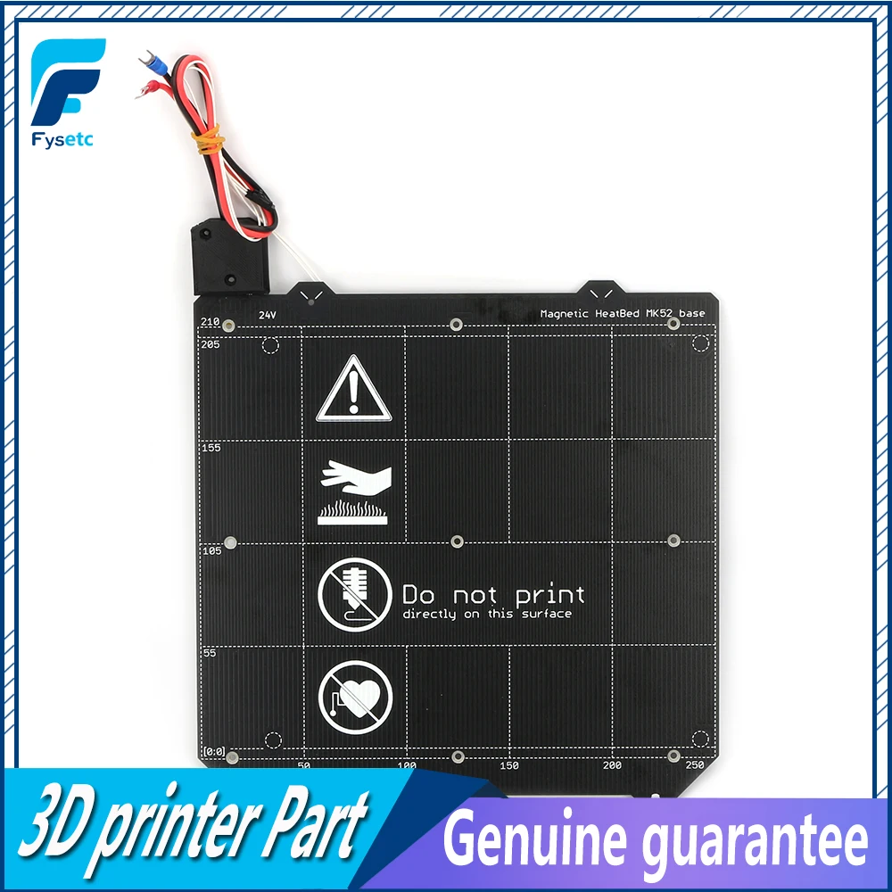 Clone Prusa i3 MK3 3D Printer Y carriage Magnetic Heated Bed 24V MK52 Wiring Thermistor Kit With Magnet For Prusa i3 MK3 MK3S
Clone Prusa i3 MK3 3D Printer Y carriage Magnetic Heated Bed 24V MK52 Wiring Thermistor Kit With Magnet For Prusa i3 MK3 MK3S
