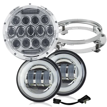 Marlaa 7inch LED Headlight 4.5inch Led Halo Fog Lights with Adapter Ring for Touring Electra Glide Road King Street Glide
Marlaa 7inch LED Headlight 4.5inch Led Halo Fog Lights with Adapter Ring for Touring Electra Glide Road King Street Glide