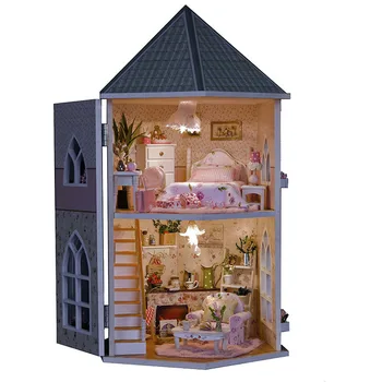 DIY Love Fortress Wooden Dollhouse Handcraft Forest Building Assemble Miniature Wooden Creative Furniture LED Light Gift Doll
DIY Love Fortress Wooden Dollhouse Handcraft Forest Building Assemble Miniature Wooden Creative Furniture LED Light Gift Doll