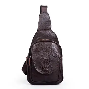 Real Genuine Leather Mens Sling Bag Single Shoulder Bag Men Crocodile Pattern Chest Crossbody Bag Waist Pack
Real Genuine Leather Mens Sling Bag Single Shoulder Bag Men Crocodile Pattern Chest Crossbody Bag Waist Pack