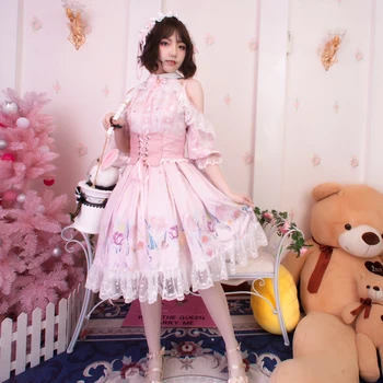 Sweet Lolita Victorian Dress Renaissance Fairy Kei Skirt Halloween Costume Steampunk Pink Maid Fashion Lolita Cosplay Plus Size
Sweet Lolita Victorian Dress Renaissance Fairy Kei Skirt Halloween Costume Steampunk Pink Maid Fashion Lolita Cosplay Plus Size