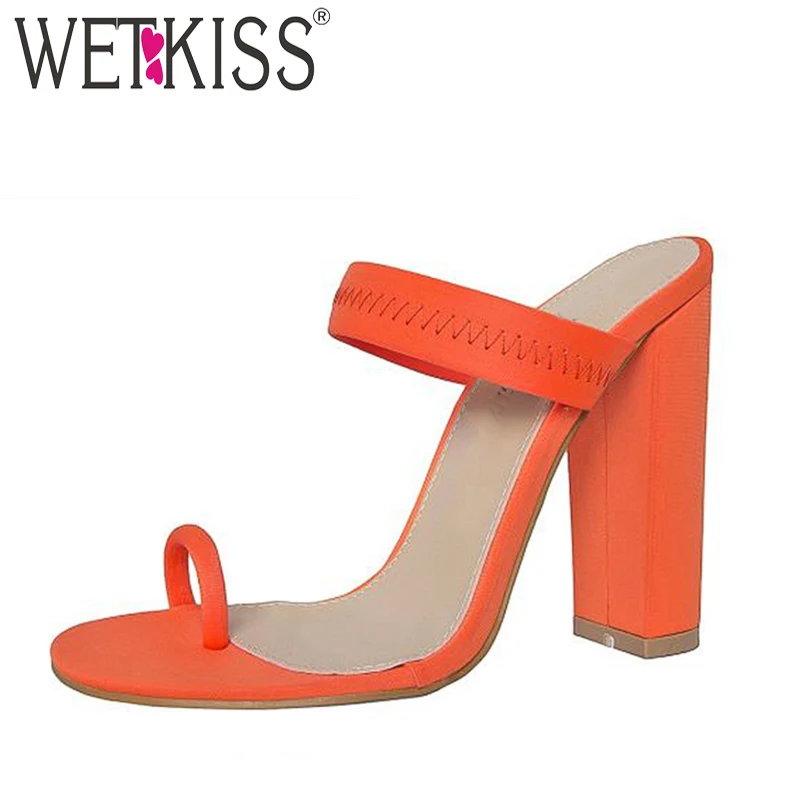 WETKISS Fashion Slippers Women Open Toe Footwear Stretch Mules Party Shoes High Heels Slides Shoes 2019 New Summer Plus Size 41
WETKISS Fashion Slippers Women Open Toe Footwear Stretch Mules Party Shoes High Heels Slides Shoes 2019 New Summer Plus Size 41