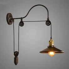 Vintage Retro Loft Wall Lamp Adjustable Iron Lifting Pulley Lamp Bedroom Study Office Restaurant Cafe Light Bra Wall Sconce
Vintage Retro Loft Wall Lamp Adjustable Iron Lifting Pulley Lamp Bedroom Study Office Restaurant Cafe Light Bra Wall Sconce