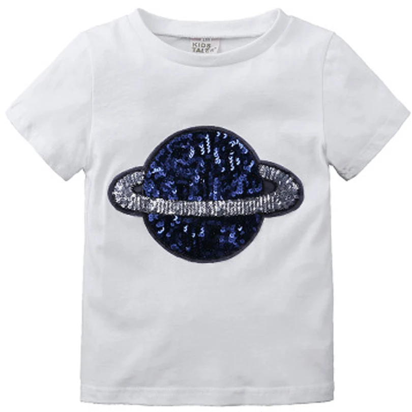 2019 Summer Fashion Toddler Infant Boys Girls Casual Sequins Planet Print Top Baby Girl Solid T-shirt Short Sleeve Clothes 1-8T
2019 Summer Fashion Toddler Infant Boys Girls Casual Sequins Planet Print Top Baby Girl Solid T-shirt Short Sleeve Clothes 1-8T